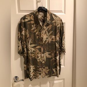 NWT Pusser's Island Reserve Men's 100% Silk Hawaiian Shirt